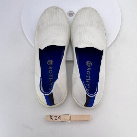 Rothy’s The Original Women Size 8 Bright White Textile Slip On Flat Shoes - Picture 12 of 15
